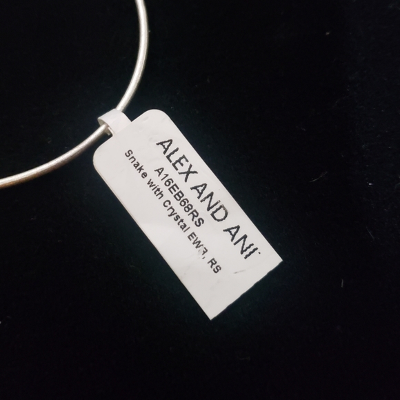 NWT Alex & Ani Rafaelian Silver Snake & Swarovski Crystal 2017 - Picture 9 of 13
